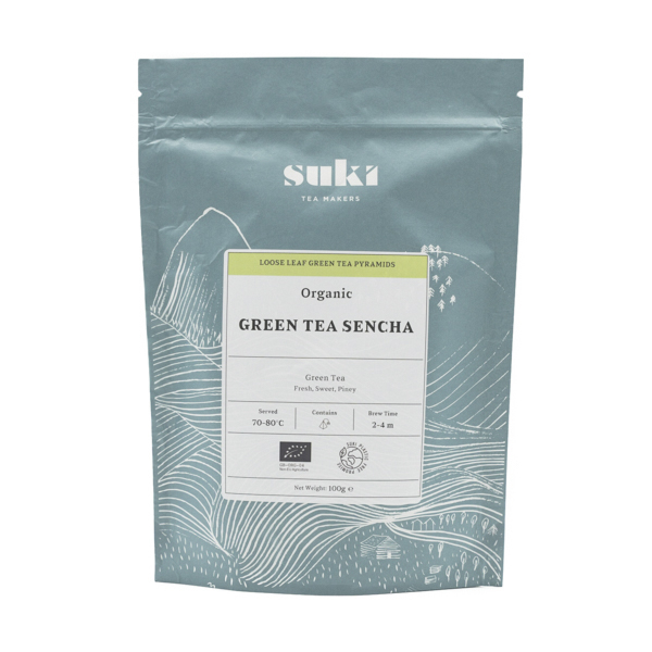 Suki Organic Green Tea Sencha Pyramids x 50 0